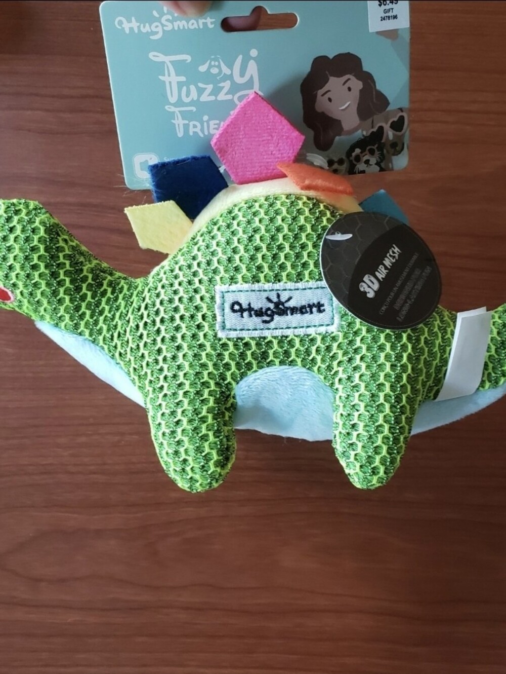 6 Dog Toys Chew Tug Squeak Crinkle Dino Frog Ice Cream Cone Ball Bone NEW - Picture 6 of 9